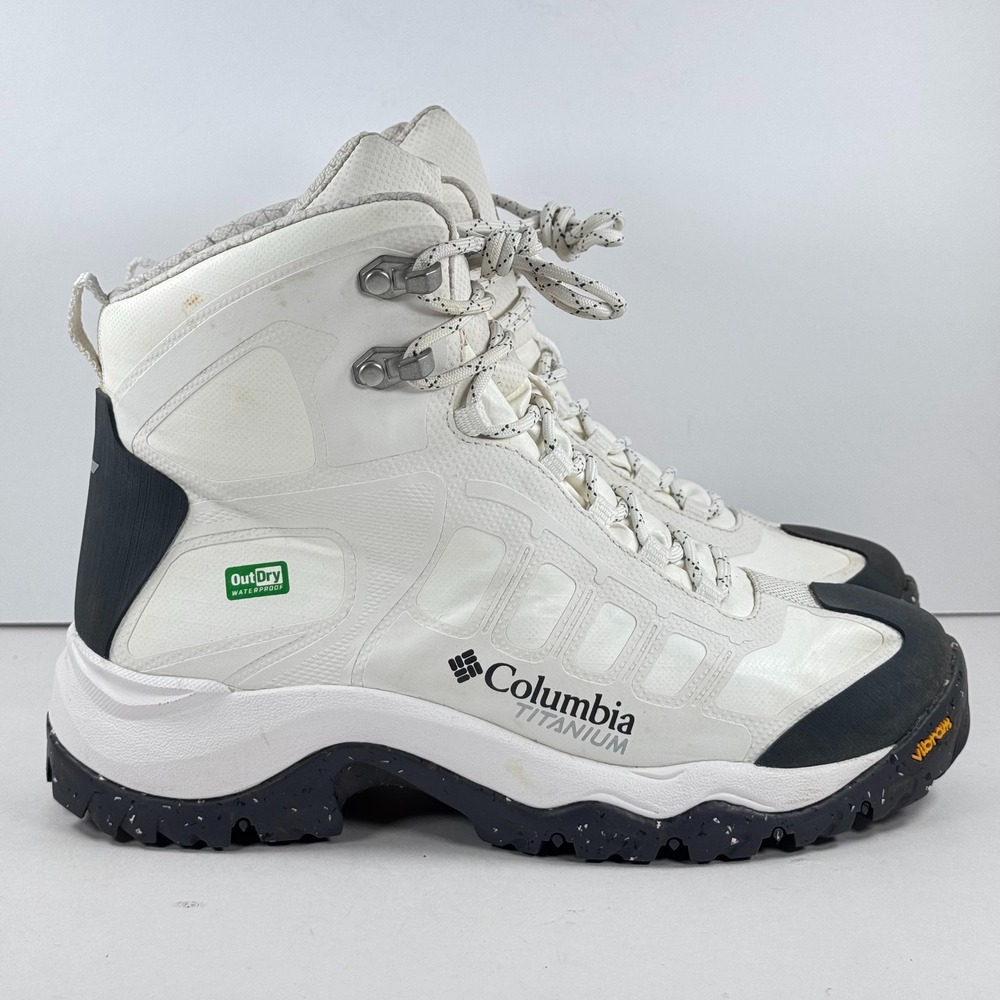 Columbia Titanium OutDry Waterproof Hiking Boots White BL4596-100 Womens 7